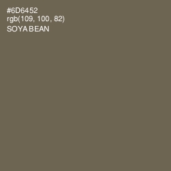 #6D6452 - Soya Bean Color Image